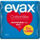 Evax Cottonlike Compresas  alas normal plus 2cm+larga  14 ud