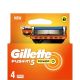 Gillette Fusion 5 Power Maquinilla De Afeitar Recambio Maquinilla de afeitar con barra de gel lubricante para deslizamiento impecable 4 uds