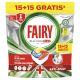 Fairy Platinum Plus Lavavajillas maquina capsulas limon  15+15 gratis