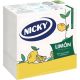 Nicky Servilletas Maxi Limón Servilletas de doble capa ofrecen practicidad y resistencia 33x33 cm 65 uds
