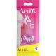 Gillette Venus Blue Ii Plus Maquinilla De Afeitar Formato Especial Maquinilla de afeitar desechable con aceite para bebé y aloe vera para desplazamiento suave 5 uds