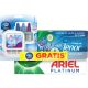 Ariel Detergente Platinum Lenor Frescor Abril+Ambientador Gratis Pack regalo para el lavado de la ropa