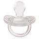 Chicco Chupete Physio Soft Silicona 6-12m   blanco-naranja