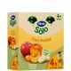 Hero Solo Bolsitas Tres Frutas Bolsitas naturales sin azúcares con 100% fruta y fuente de vitamina c a partir de 4 meses 4x100 gr
