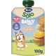 Hero Bluey Solo Bolsita Naranja Plátano Pera Y Galleta Bolsita natural elaborada con fruta especialmente seleccionada a partir de 12 meses 100 gr