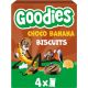 Goodies Galletas Chocolate Y Plátano Snack divertido sabroso y crujiente elaborado con ingredientes naturales a partir de 3 años 30 gr