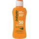 Babaria Leche Protectora Spf 50 Leche solar resistente al agua aceleradora del bronceado con aloe vera 100 ml