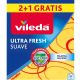 Vileda Bayeta Ultra Fresh Suave Formato Especial Bayeta tratamiento antibacterias máxima higiene 34x40 cm 3 uds