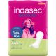 Indasec Compresas Discreet Mini Compresa antifugas y antiolores con doble núcleo absorbente para pérdidas de orina 20 uds