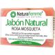 Naturafemme Jabón Natural Rosa Mosqueta Jabón de manos en pastilla sin conservantes recupera y calma pieles más castigas y dañadas 100 gr
