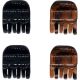 Beter Grapas Concha Y Negro Trendy Classics 2,5 Cm Pinzas para el cabello un clásico básico 4 uds