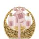 Bon Matin Rosa Mosqueta Cesta De Mimbre Set Set de baño hidratante y relajante con aroma a rosa mosqueta