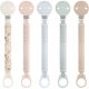 Suavinex Broche De Tela Para Chupete +0m Broche pinza para chupete con cinta para sujetar el chupete diseño reversible 1 ud