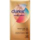 Durex Preservativos Real Feel Regular Fit Preservativos ideales para los alérgicos al latex para una sensación piel con piel 12 uds