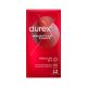 Durex Preservativos Sensitivo Suave Regular Fit Preservativos más finos y extralubricados para mayor sensibilidad 12 uds