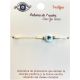 Marvimundo Pulsera Blanca 7 Nudos Con Ojo Turco Pulsera protectora de hilo rojo atrae energías positivas y buena suerte alejando malas energías