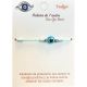 Marvimundo Pulsera Azul De 7 Nudos Con Ojo Turco Pulsera protectora de hilo rojo atrae energías positivas y buena suerte alejando malas energías