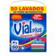 Vialplus Limpieza Total Detergente Detergente en polvo gran poder de limpieza y frescor 50 lavados 2520 gr
