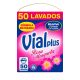 Vialplus Rosa Mosqueta Detergente Detergente en polvo reaviva y protege los colores 50 lavados 2520 gr