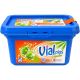 Vialplus Detergente Cápsulas Detergente en cápsulas para ropa blanca y de color 12 lavados