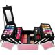Mya Travel Travel Cube Glitter Pink Maletín Maletín de maquillaje profesional con una moderna e irresistible selección de colores