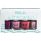 Mia Cosmetics Kids Pink Esmalte De Uñas Estuche Set de esmaltes de uñas infantiles multicolores su fórmula a base agua es respetuosa y se retira fácilmente con agua y jabón