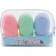 Becasan Nature Time To Travel Set De Silicona Botellas de silicona reutilizables ideales para viajar y llevar tus productos de higeiene y cosmética favoritos 3x60ml