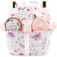 Becasan Nature Cesta Metálica Wild Rose Rutina de baño relajante para cuidado corporal