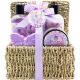 Becasan Nature Cesta Mimbre Iris Y Lirios Rutina de baño relajante para cuidado corporal