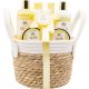 Becasan Nature Cesta Tela Sweet Vainilla Set de baño relajante para cuidado corporal