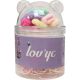 Lov'Yc Coleteros De Goma Bote Osito Gomas y ligas para el cabello ideales para crear peinados cómodos y llenos de estilo 145 uds