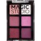 Magic Studio Eyeshadow Assorted Paleta Paleta de sombras de ojos colores versátiles y complementarios 6 tonos