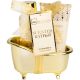 Idc Institute Gold Mandarin & Grapefruit Scented Bath Set Set de baño ideal para regalar reutilizable hidratante y relajante con dulce aroma a mandarina y granada
