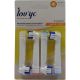 Lov'Yc Cepillo De Dientes Flexo Suave Recambio Cepillo de dientes eléctrico para una higiene dental adecuada 4 uds