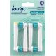 Lov'Yc Cepillo De Dientes Action Clean Medio Recambio Cepillo de dientes eléctrico para una higiene dental adecuada 4 uds