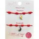 Marvimundo Pulsera De 7 Nudos Ying Yang Uno Para Tí Uno Para Mi Pulsera protectora de hilo rojo y acero innoxidable ideal para regalar a alguien especial simboliza protección y buena suerte