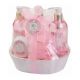 Markant Flor De Cerezo Set de baño gel 300ml+ champú 300ml+ bruma perfumada 220ml+jabon corporal+ esponja baño