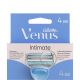 Gillette Venus Intimate Maquinilla De Afeitar Recambio Maquinilla de afeitar para ingles y zona intíma evita erupciones y vello enquistado 4 uds