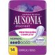 Ausonia Discreet Normal Compresas Compresas para pérdidas de orina superabsorbentes ofrecen protección completa y ajuste discreto 14 uds