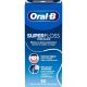 Oral-B Superfloss Threader Tiras De Hilo Dental Seda dental en tiras elimina la placa bacteriana y sarro en las zonas de difícil acceso 50 uds