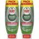 Fairy Lavavajillas Maxi Poder Duplo Pack Ahorro Lavavajillas a mano antigoteo ofrece limpieza fácil y sin esfuerzo con aroma irresistible y fresco 2x450 ml