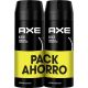 Axe Black Desodorante Spray Duplo Pack Ahorro Desodorante antitranspirante ofrece un aroma sofisticado hasta 48 horas de protección 2x150 ml