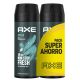Axe Apollo Desodorante Spray Duplo Pack Super Ahorro Desodorante 48 horas de protección 2x150 ml