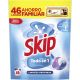 Skip Detergente Limpieza Profunda Todo En 1 Formato Ahorro Detergente en cápsulas se disuelve instantáneamente con acción antimanchas y aroma fresco 46 uds