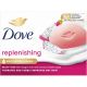 Dove Replenishing Beauty Bar 3 In 1 Jabón en pastilla para rostro cuerpo y manos deja la piel suave tersa y saludable con exótico aroma 90 gr