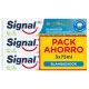 Signal Dentífrico Integral 8 Blanqueador Triple Pack Ahorro Pasta de dientes blanquea tus dientes 3x75 ml