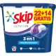 Skip Detergente Ultimate Powercaps 3 En 1 Máxima Eficacia 36 uds