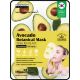 Mbeauty Cosmetics Anti-Aging Avocado Botanical Mask Mascarilla facial de tela coreana antiedad nutre hidrata calma y refresca con aguacate