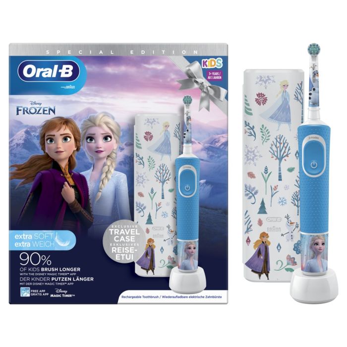 Oral-B Frozen Estuche cepillo dental electrico vitality kids+funda de viaje  pack