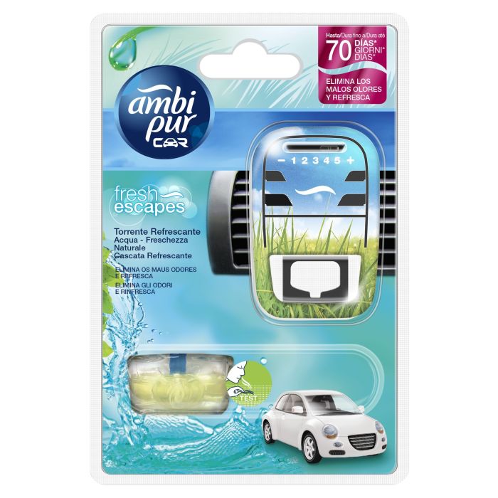 Car AMBIPUR Ambipur Car Ambientador coche aparato+rec.70 dias aqua